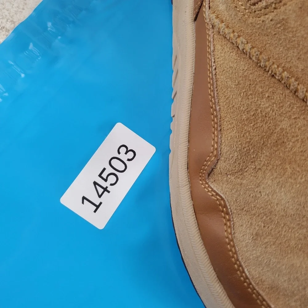 UGG Hamdi Toddler Boots Sz 2 Chestnut Suede Side Zipper Round Toe Pull On